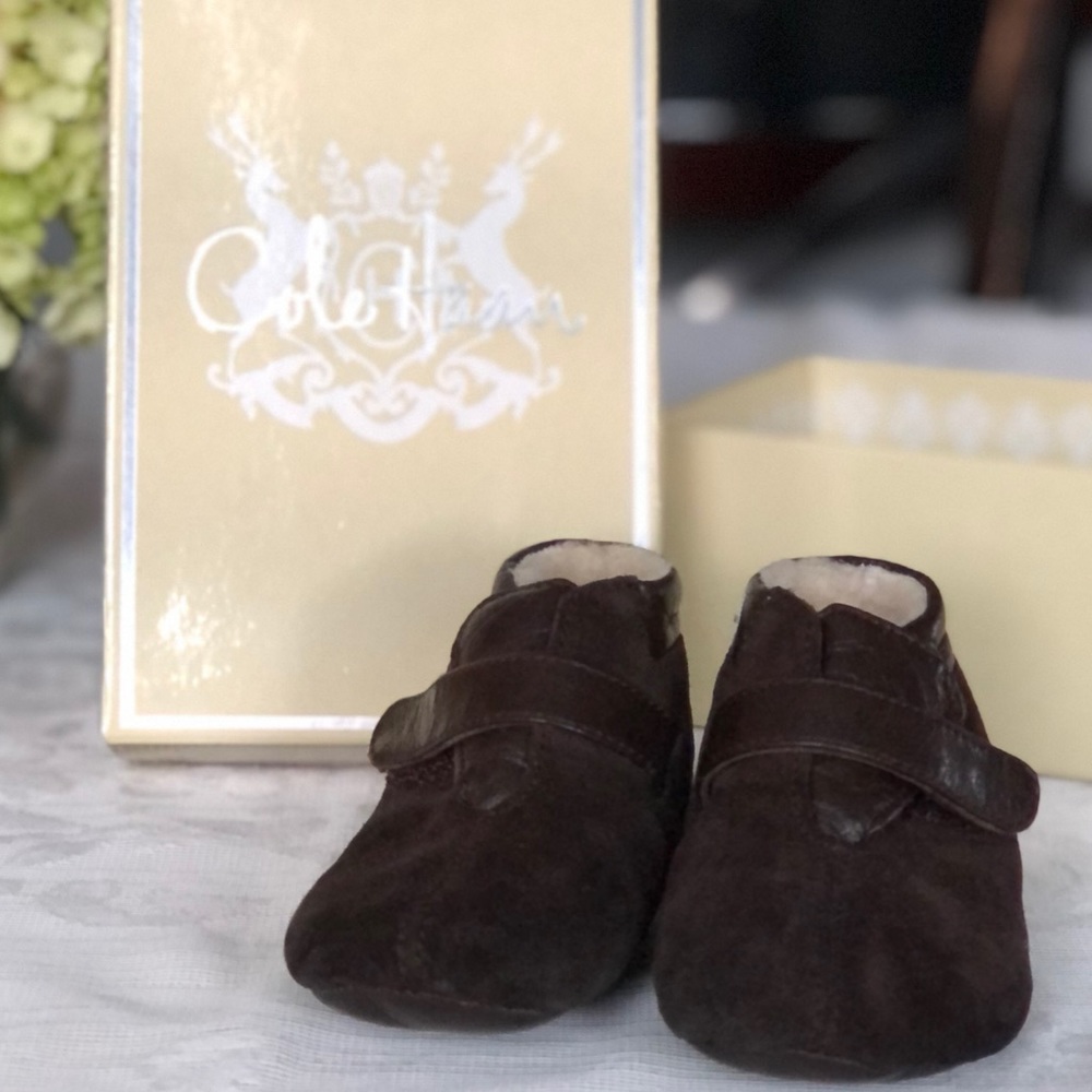 Cole Haan suede baby shoes